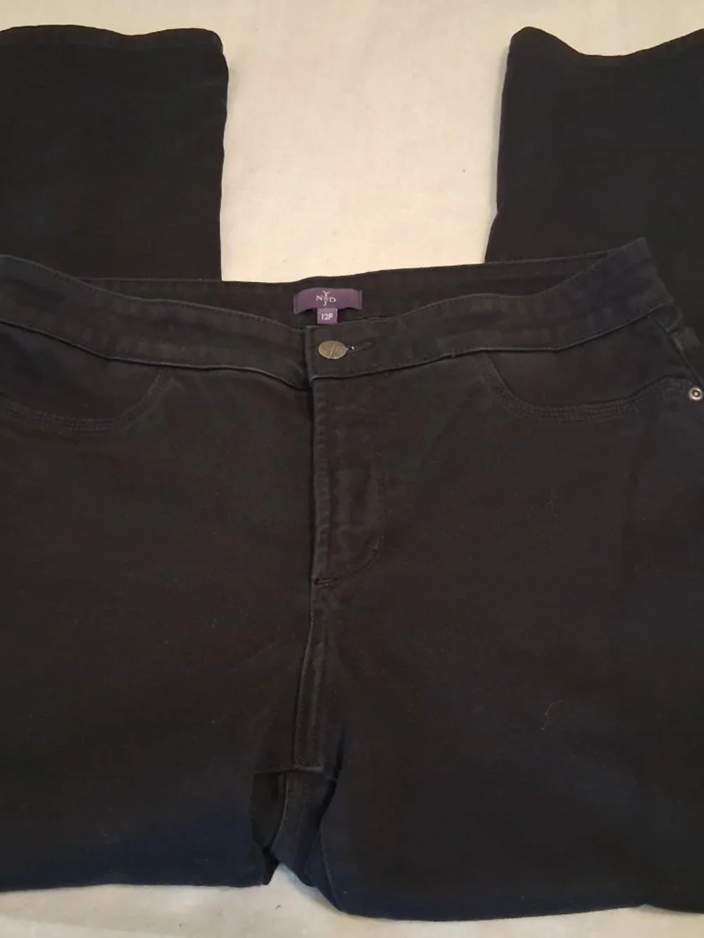 NYDJ | Black High Rise Lift Tuck Jeans | Size 12P